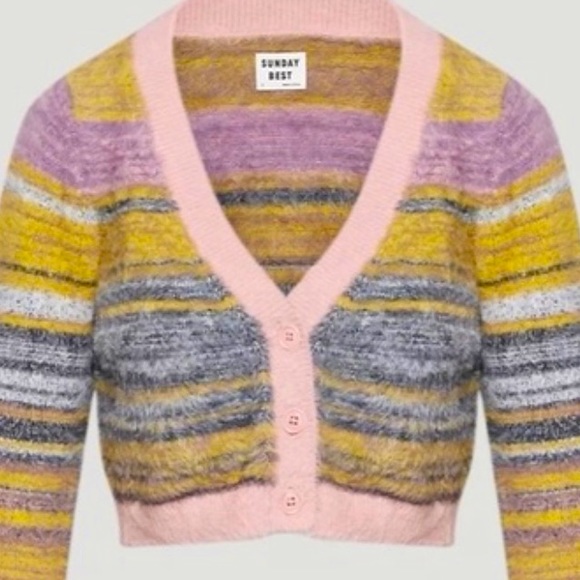NWOT Colourful Sunday Best Reese Cardigan - Picture 1 of 3
